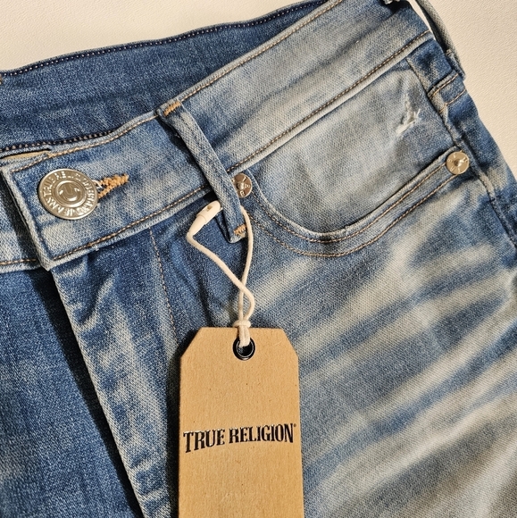 True Religion 2015 Jessie Flare Mid Rise Vintage in Sea Glass Clean NWT - Picture 3 of 11